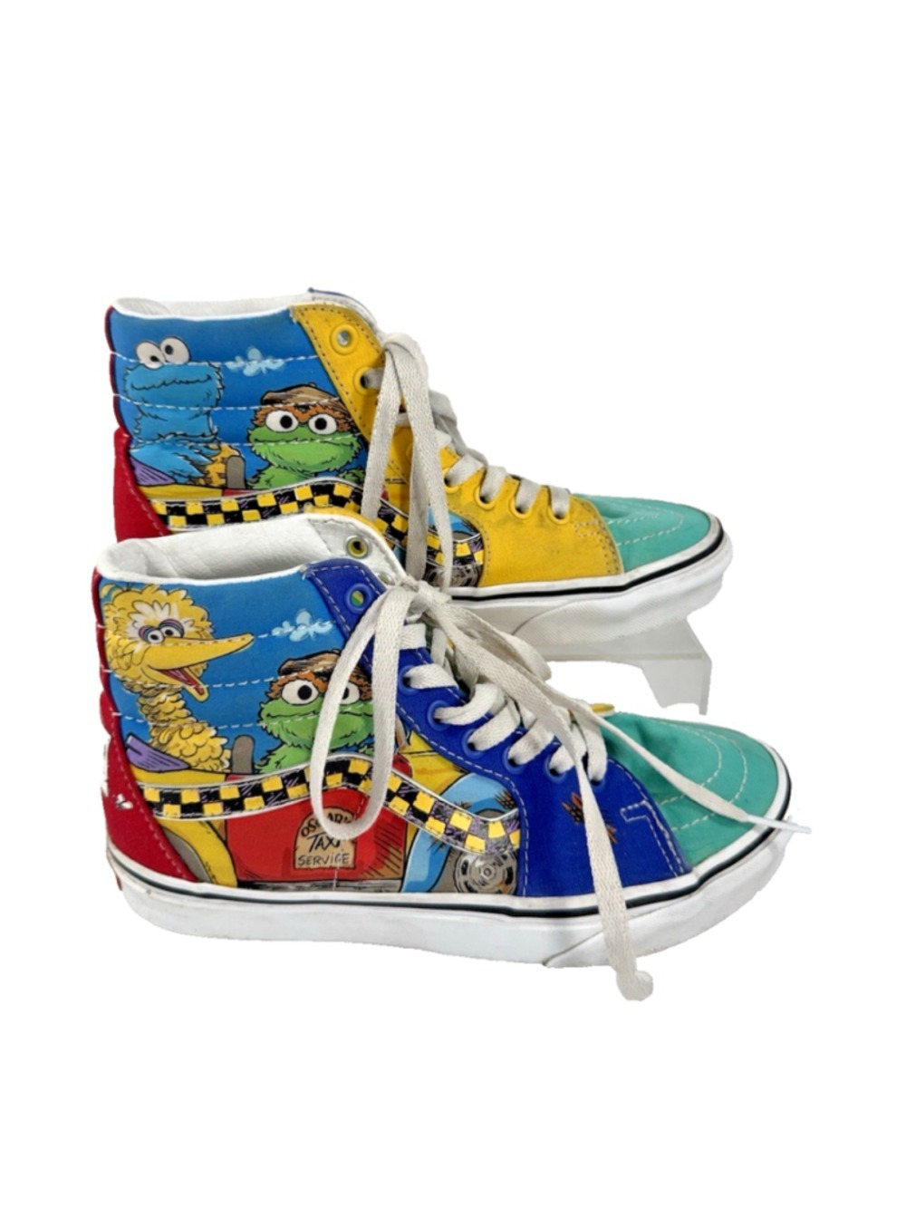 Vans x Sesame Street Sk8-Hi High-Top Canvas Sneakers Colorful US M5 W6.5